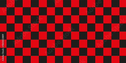 Vector. Seamless coarse red checkered vector plaid fabric pattern texture. Modified stripes consisting of crossed horizontal and vertical lines forming squares.modern ilustrasion,Eps.10
