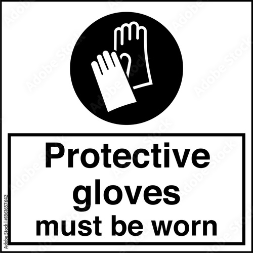 Safety sign mandatory notice ...