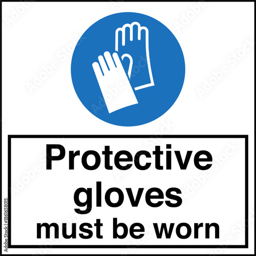 Safety sign mandatory notice ...