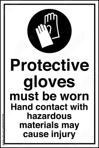 Safety sign mandatory notice ...