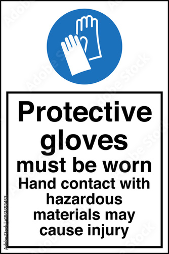 Safety sign mandatory notice ...