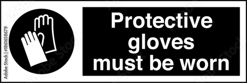 Safety sign mandatory notice ...