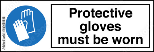 Safety sign mandatory notice ...