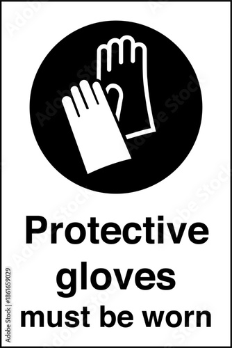 Safety sign mandatory notice ...