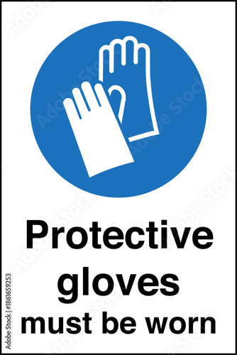 Safety sign mandatory notice ...