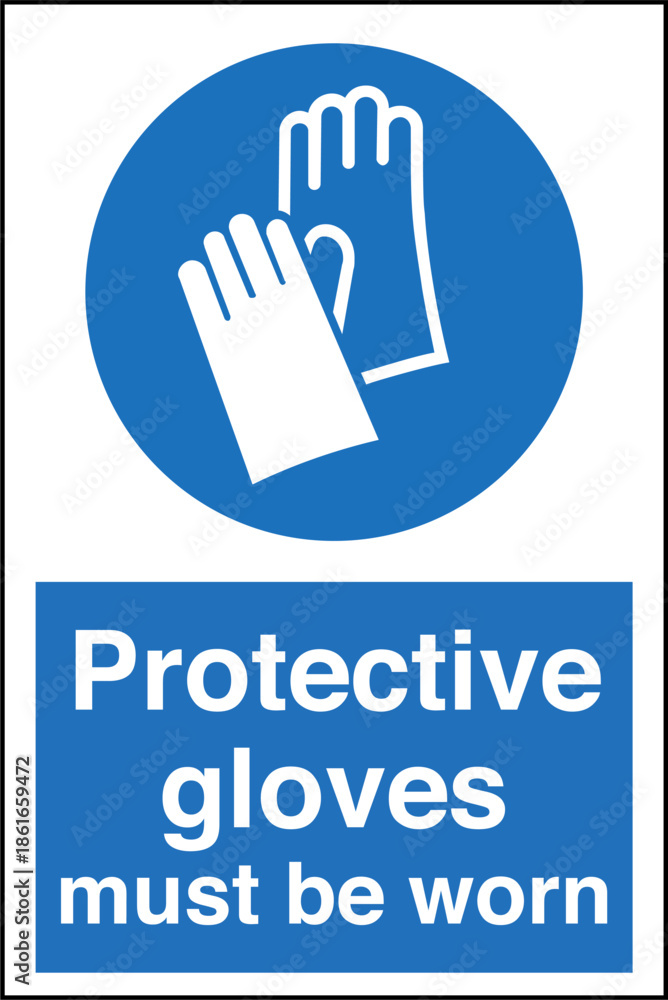 Fototapeta premium Safety sign mandatory notice ...