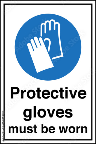 Safety sign mandatory notice ...