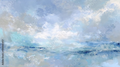 Ethereal Abstract Sky and Sea