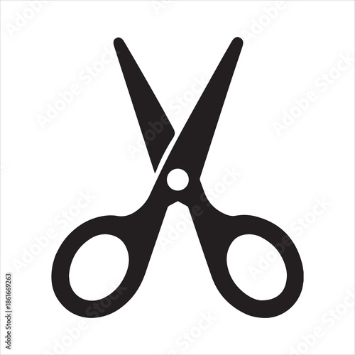 scissors cut icon vector silhouette