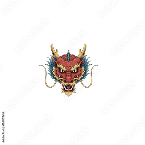 Mythical Dragon Head Art