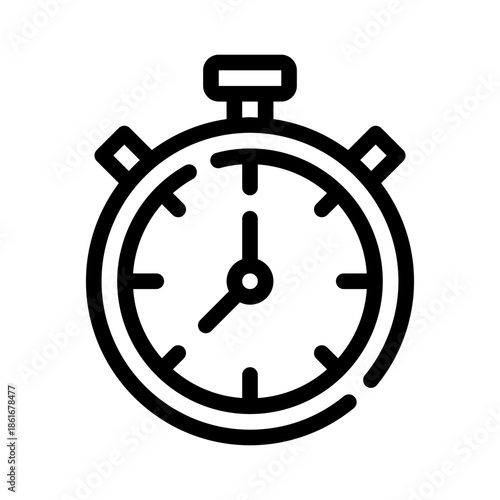 stopwatch line icon