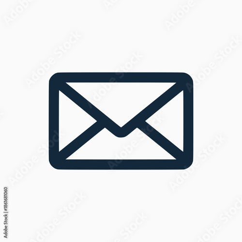 Modern email icon for digital communication and messaging
