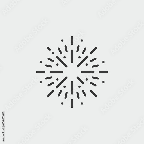 Modern burst of energy and movement in dynamic black lines