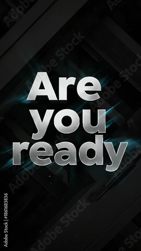 Are You Ready Cinematic Motion Graphic Background with Light Effects