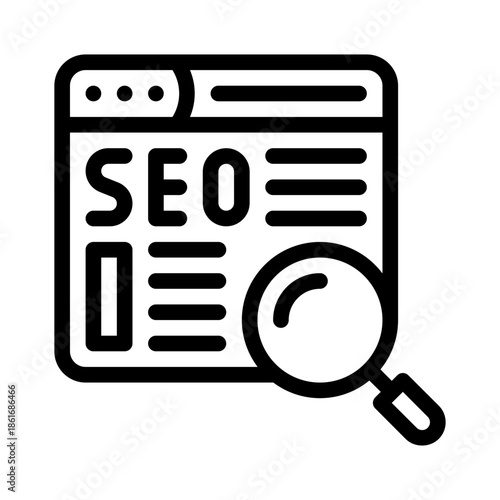 SEO line icon