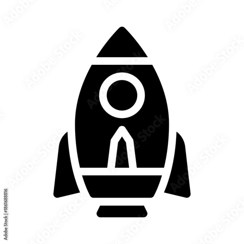 rocket glyph icon