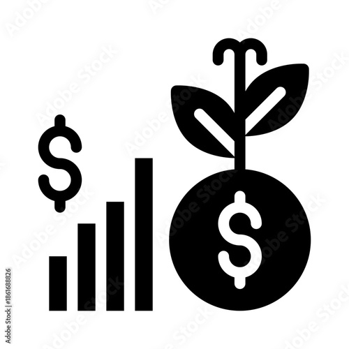 seed funding glyph icon