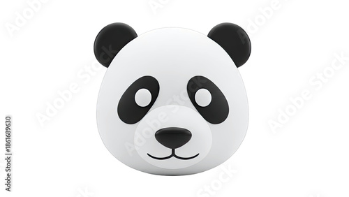 3D Panda Emoji Icon