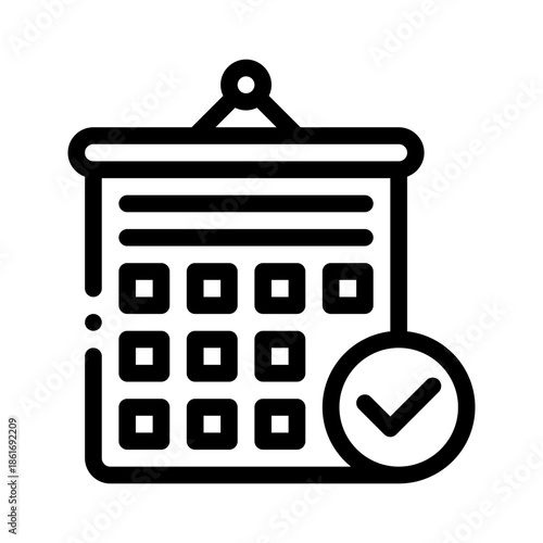 planner line icon
