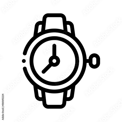 wristwatch line icon