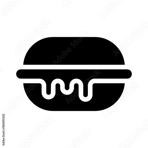 macaron glyph icon