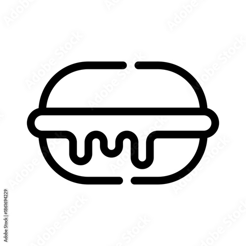 macaron line icon