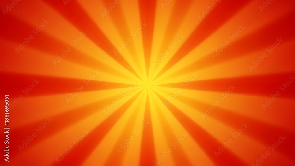 Obraz premium Fiery Orange and Yellow Sunburst Rays