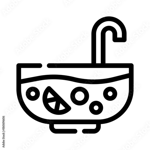 fruit punch line icon