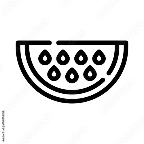 watermelon line icon