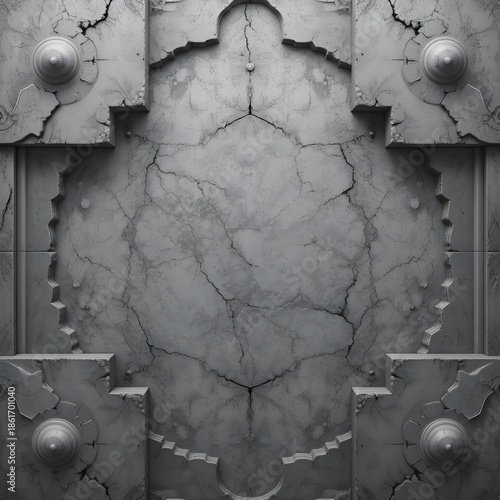  Cracked Stone Edge Frame