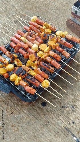 New Year's Eve is Even More Special with Grilled Sausages and Chicken Satay