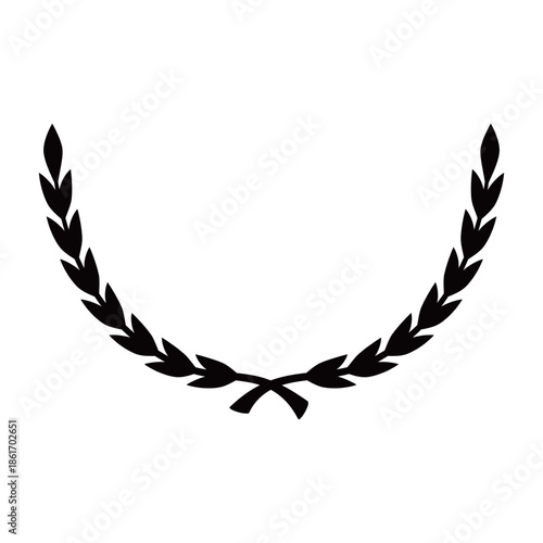 Vintage Laurel Wreath Award Frame, Certificate and Medal Vector Design, Vintage Wheat Ears Honor Emblem