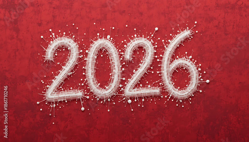 Beautiful view and seen beautiful background and wallpaper hd picture write beautiful 2026 new year red color paper 
