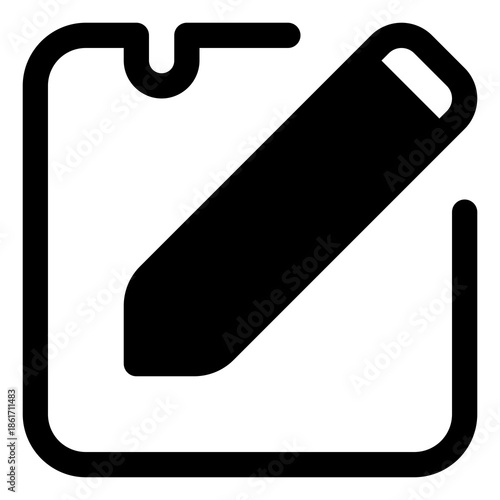 Edit icon for modify, update and writing