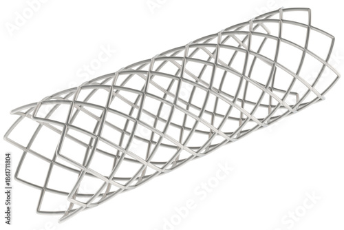 Schilderij op canvas Stent, coronary stent, transparent background