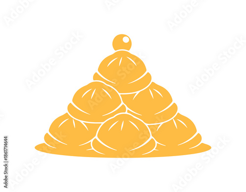 Tsukimi dumpling. A vector image illustrating the iconic taste of autumn.

