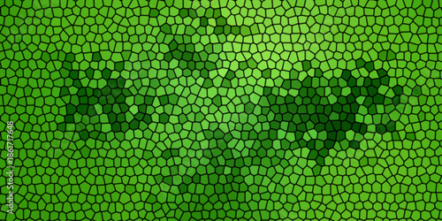Green binary code background creates a nature-inspired digital skin texture with a macro crocodile pattern and light green leaf art for a textured wallpaper design