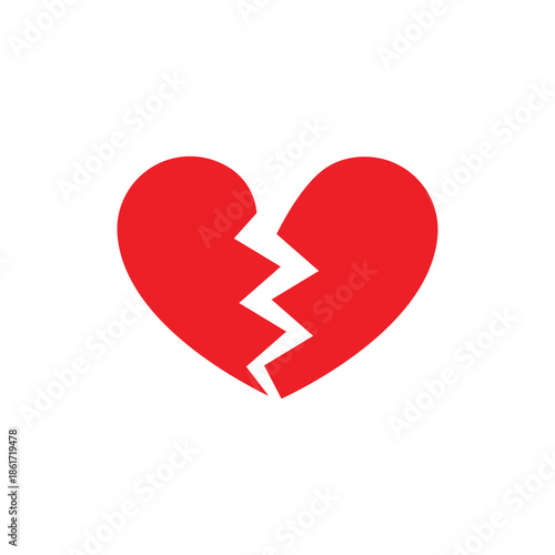 Broken heart icon