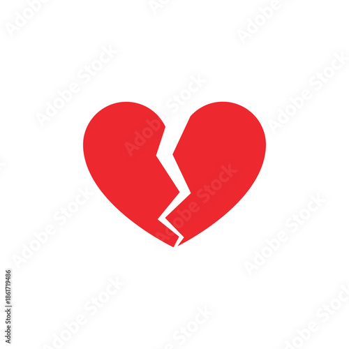 Broken heart icon