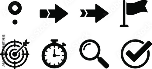 vector illustration of a clock