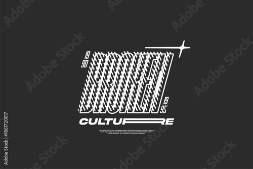 streetwear design template element for fashion