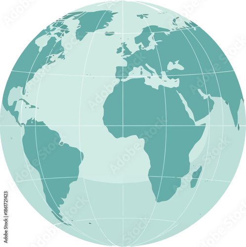 world map on white background
