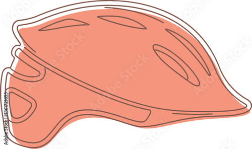 vector illustration of an abstract human head