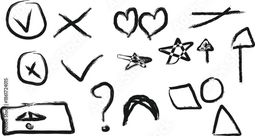 hand drawn alphabet letters