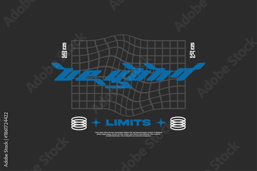 streetwear design template element for fashion