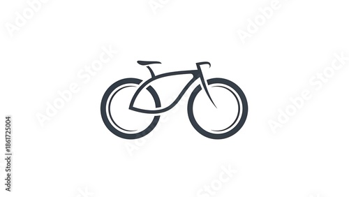 bicycle icon isolated on white background 
