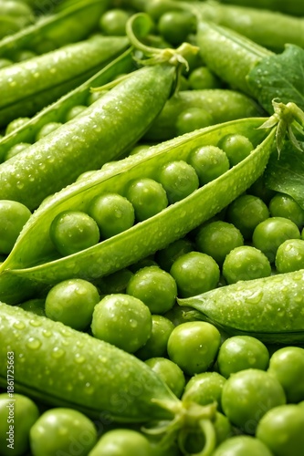 green peas in the market