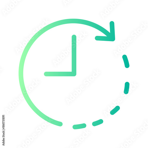 clockwise gradient icon