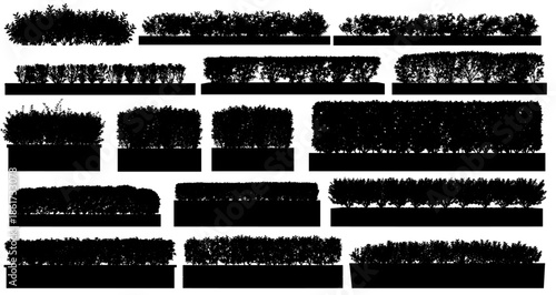 Architectural Entourage Shrub Silhouette Set