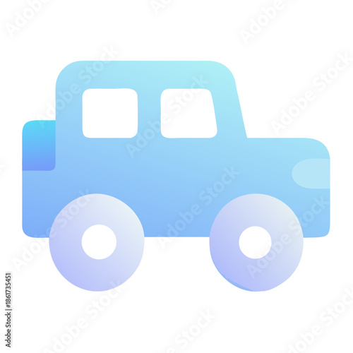 Blue pickup truck